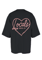 I Love Locals Tee - black-pink