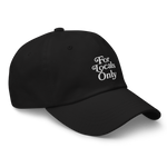 For Locals Only Dad Hat in black