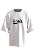 Locals Script Tee in white