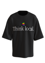 Think Local tee in black