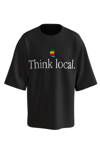Think Local tee in black