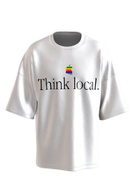 Think Local tee in white